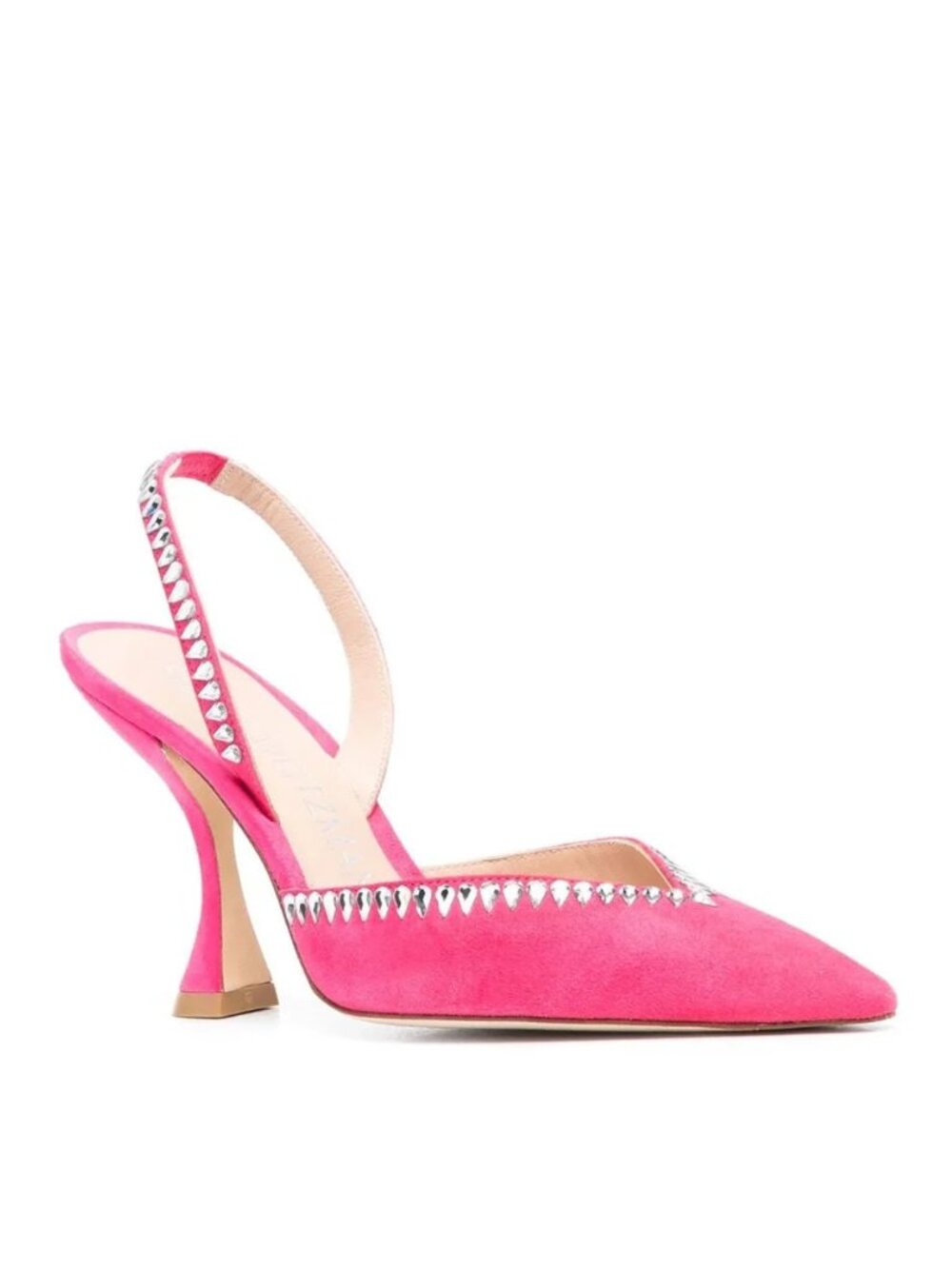 Stuart Weitzman Gemcut Curve Pointed Toe Slingback Pump - Picture 5 of 5